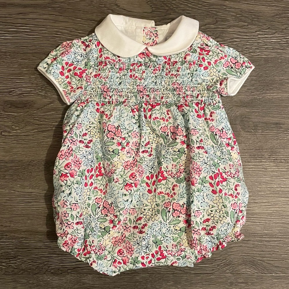 Janie and Jack - Floral Onesie - EUC - Worn Once